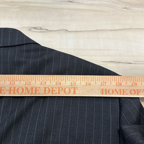 Brooks Brothers 1818 Fitzgerald Estarto Men 40S 36x28 Suit Wool Pinstripe Gray - Picture 14 of 16